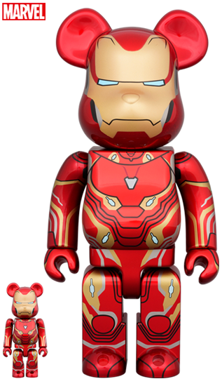 BEARBRICK IRON MAN MARK 50 100% & 400%