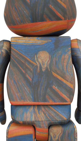 BEARBRICK EDVARD MUNCH "SCREAM" 100% & 400%