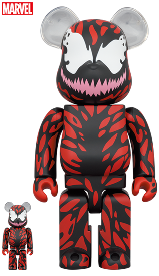 BEARBRICK CARNAGE (THE AMAZING SPIDER-MAN) 100% & 400%