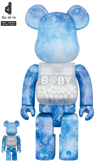 BEARBRICK MY FIRST BABY CRYSTAL OF SNOW Ver. 100% & 400%