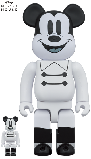 BEARBRICK NIGHTTIME MICKEY 100% & 400%