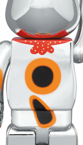 BEARBRICK 銀 招財貓 開運・千万両 100% & 400%