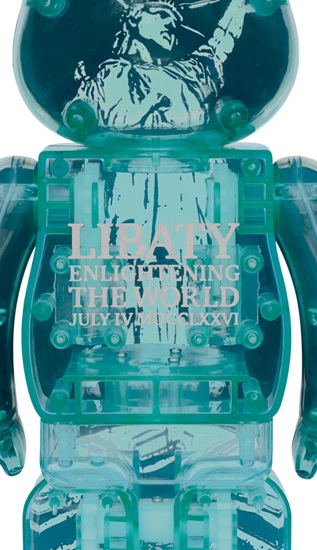 BEARBRICK STATUE OF LIBERTY 100% & 400%