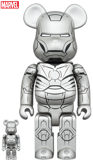 BEARBRICK IRON MAN MARK 2 MK II 100% & 400%