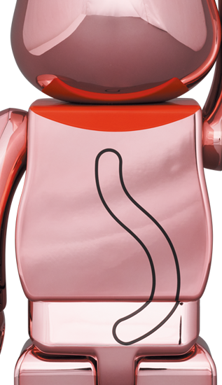 BEARBRICK 招財貓 開運 桃金 100% & 400%