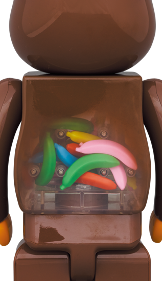 BEARBRICK BABY MILO AND BANANA 100% & 400%