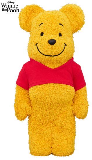BEARBRICK WINNIE THE POOH COSTUME Ver. (PILE FABRIC) 400%