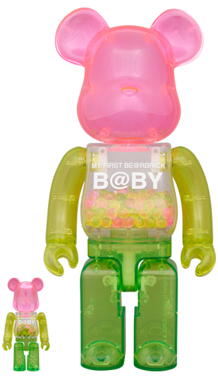 BEARBRICK MY FIRST BABY 1st COLOR CLEAR Ver. 100% & 400%