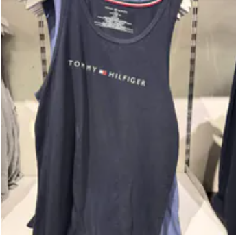 [S] TOMMY HILFIGER NAVY HILFIGER LOGO SLEEP TANK TOP, 09T4485-411 (STH1318)