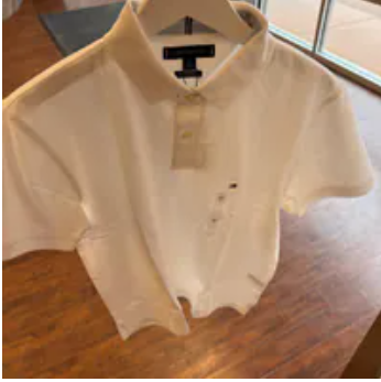 [S] TOMMY HILFIGER WHITE REGULAR FIT STRETCH TOMMY POLO, 78JA568-100 (STH1325)