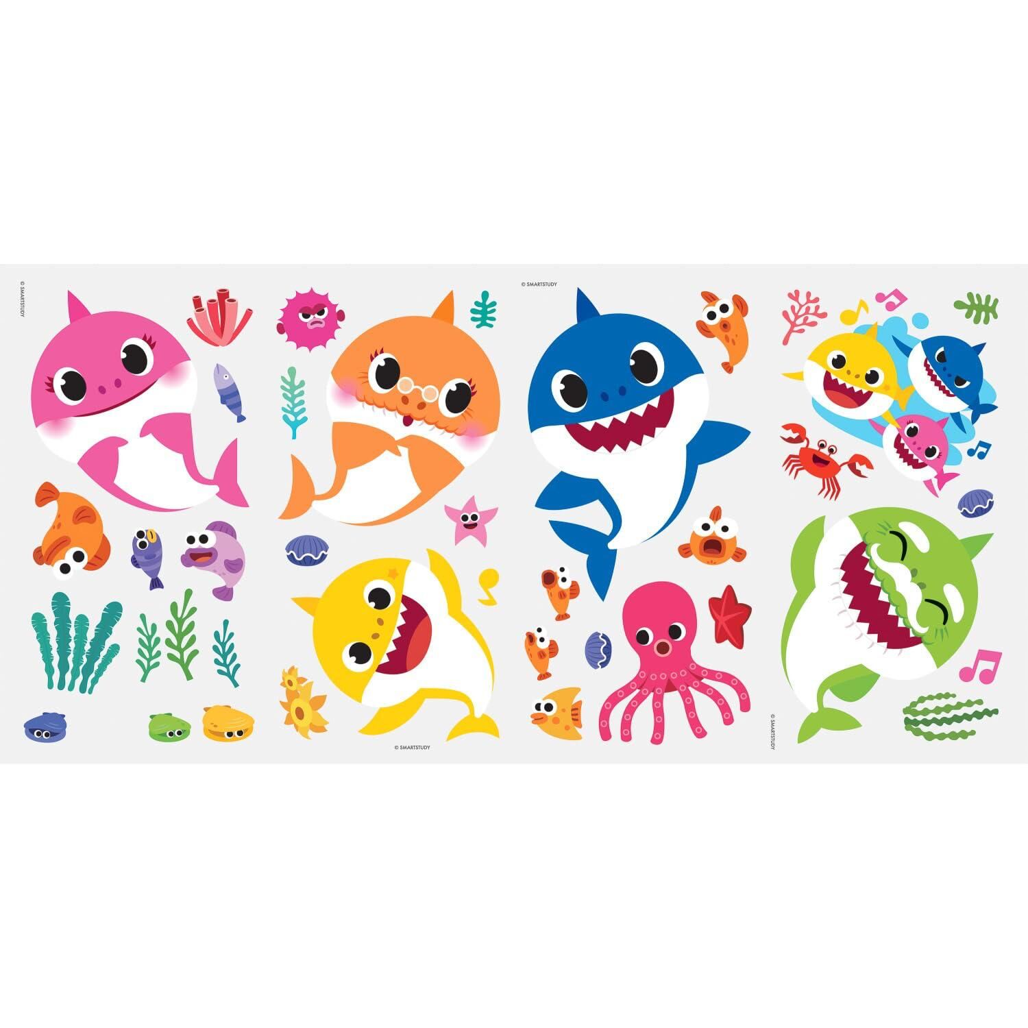 (現貨) Baby Shark 防水牆貼