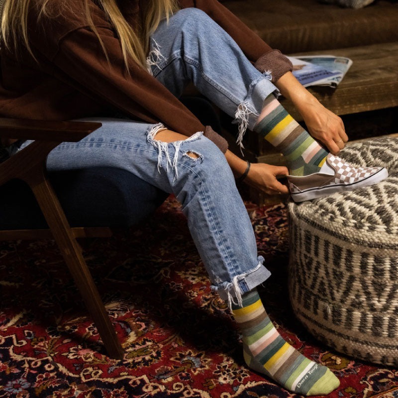 [DARN TOUGH] 女款 1644 Mystic Stripe Crew Lightweight Cushion