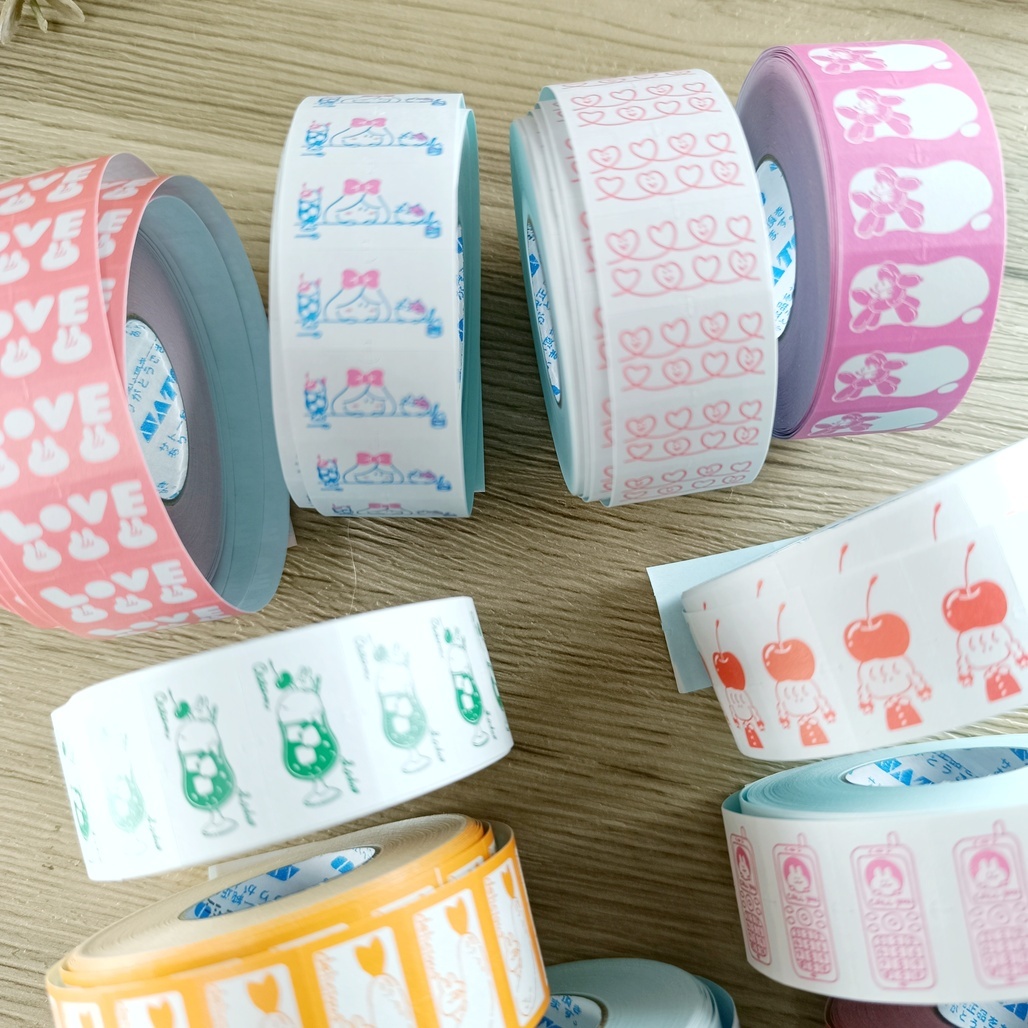 日本あいか jagaimo_usagi．標籤機貼紙膠帶捲 共11款 <整捲/分裝>