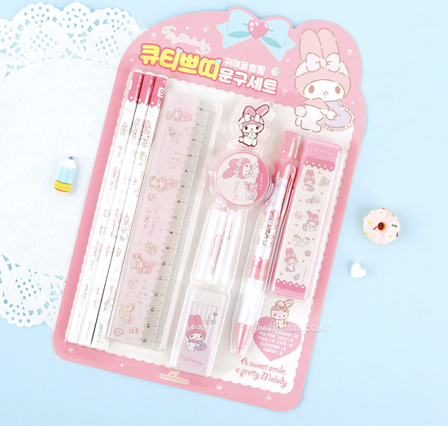 韓國 My Melody 文具套裝