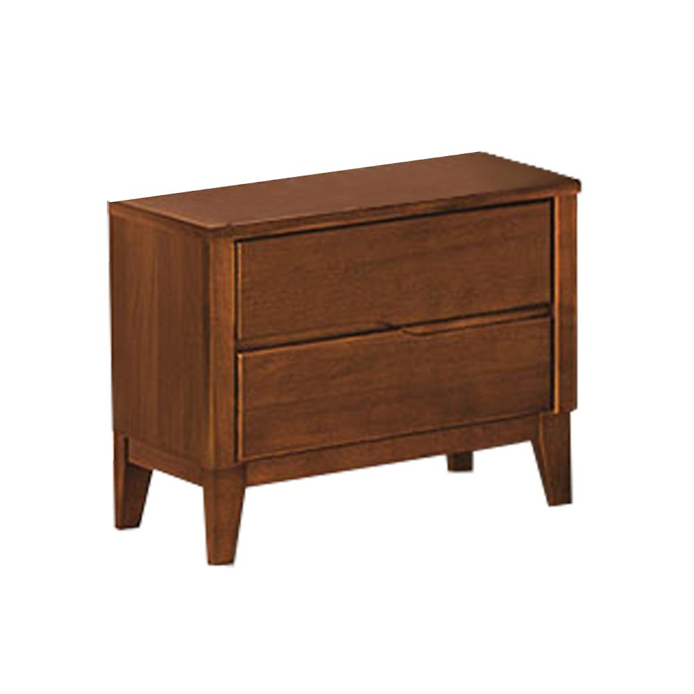 麥森1.9尺實木床頭櫃/二抽收納櫃/置物櫃