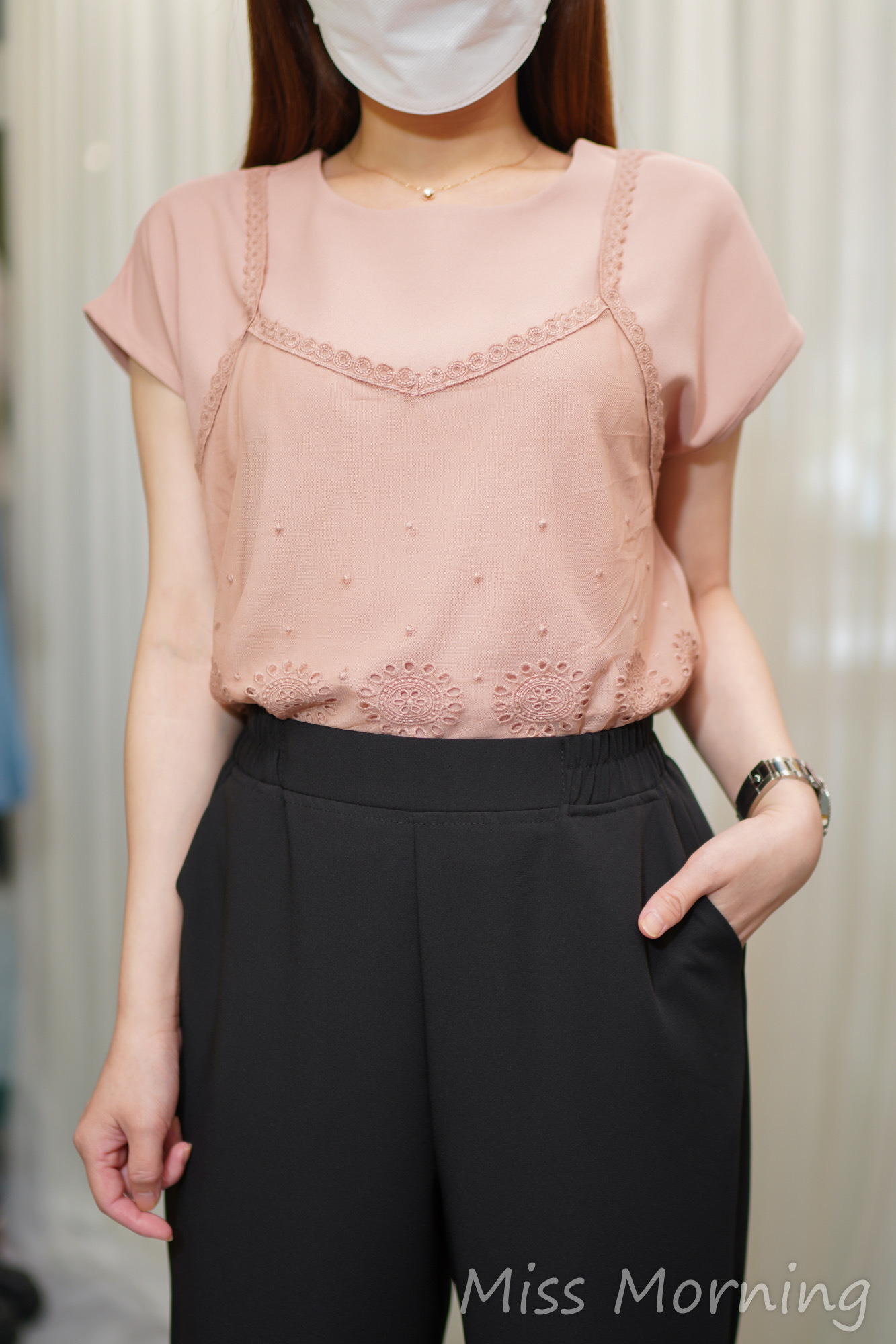 假2件雪紡衫(14645)