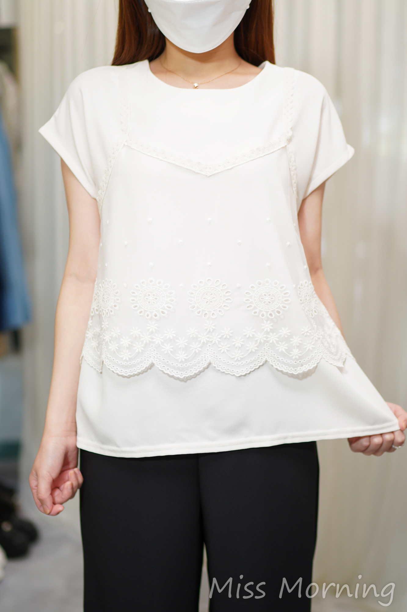 假2件雪紡衫(14645)