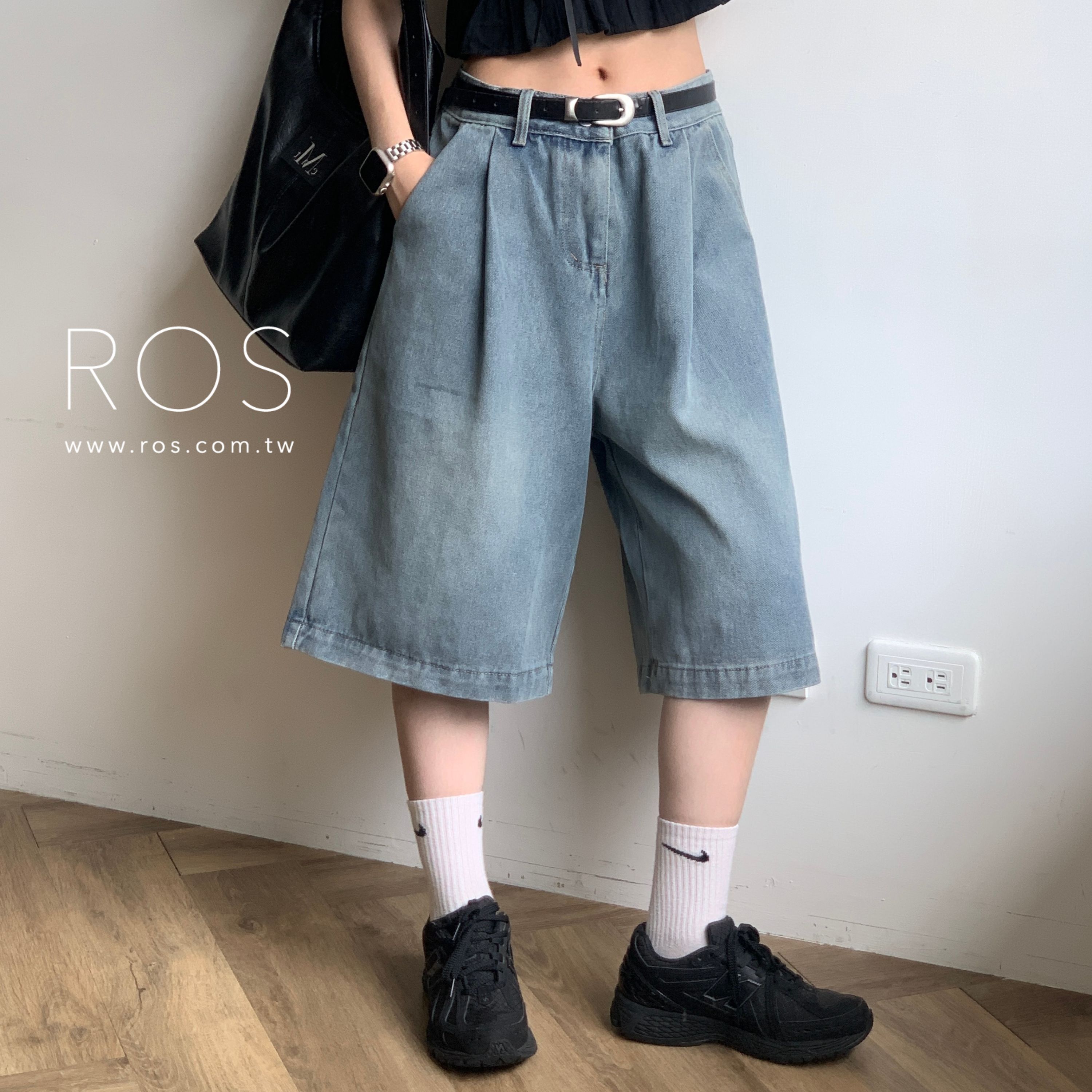 仿舊水洗牛仔短褲