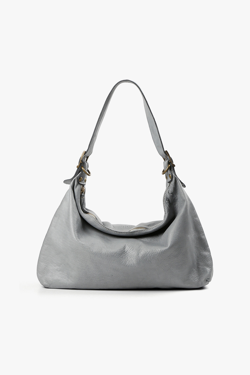 Ana 極簡方型側背包 淺灰