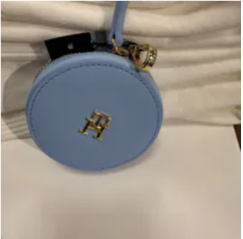 [S] TOMMY HILFIGER LIGHT BLUE XW05085-400 CIRCLE ROUND CROSSBODY BAG, 197735993179 (STH1360)