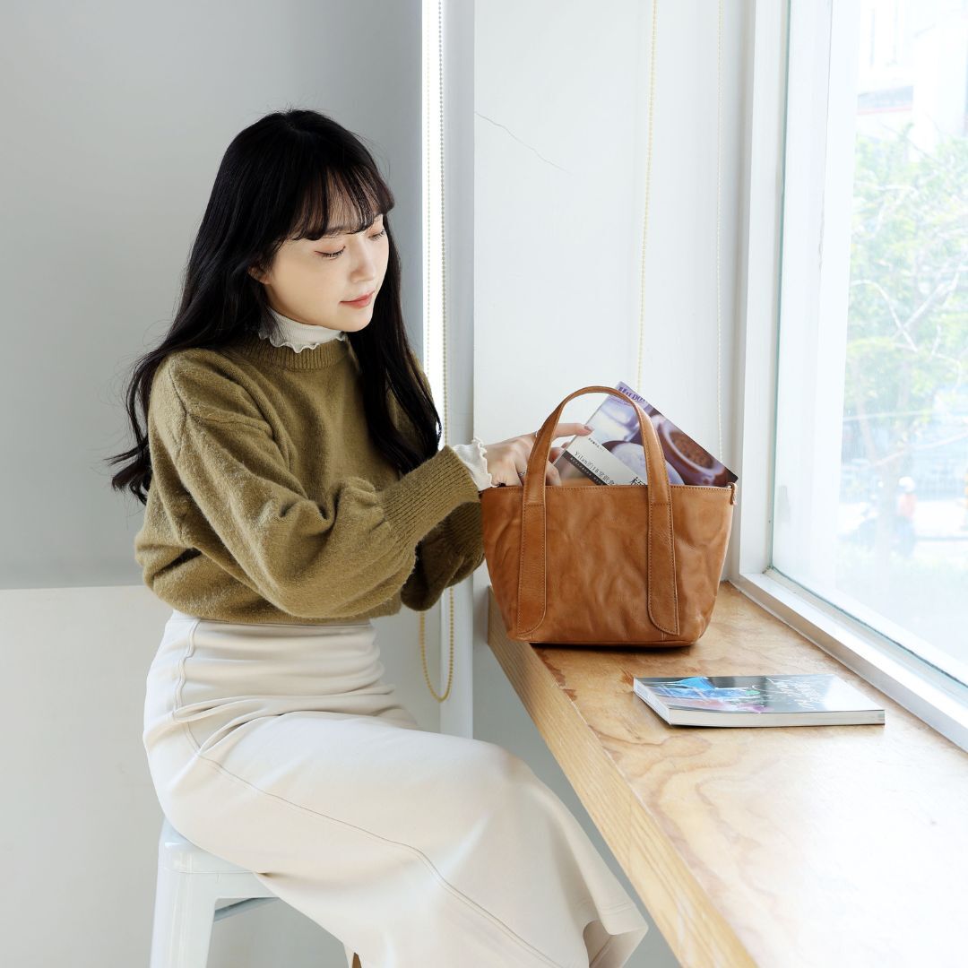 伊萊拉．2way 托特包(真皮女包/輕量無負擔/大容量小包)