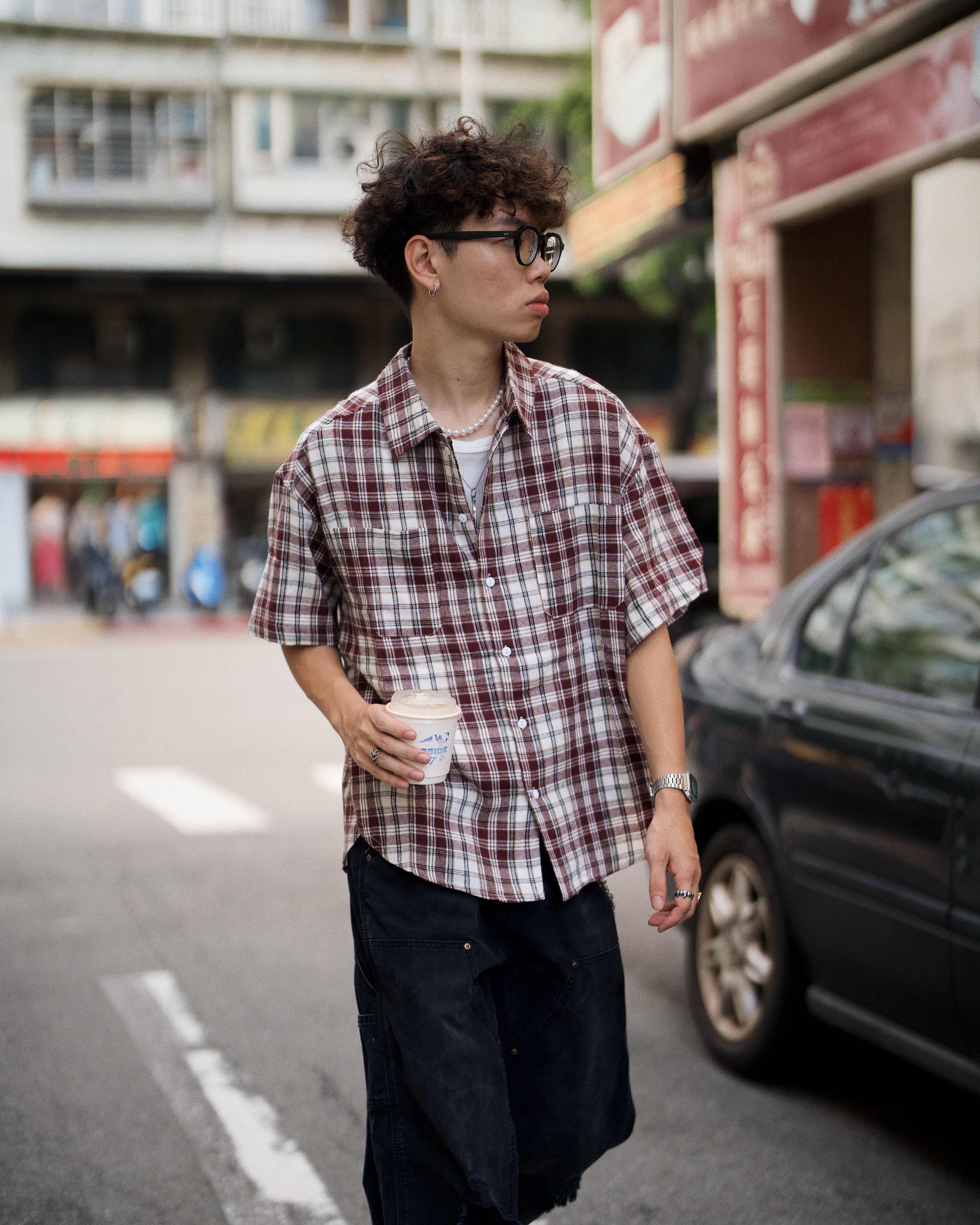 OurPick Checked Plaid Shirts 格紋短袖襯衫 2色