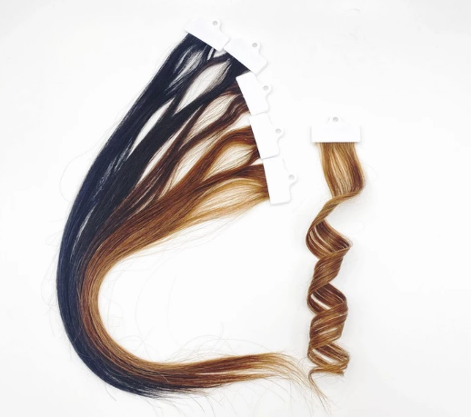 真髮實驗髮片髮束