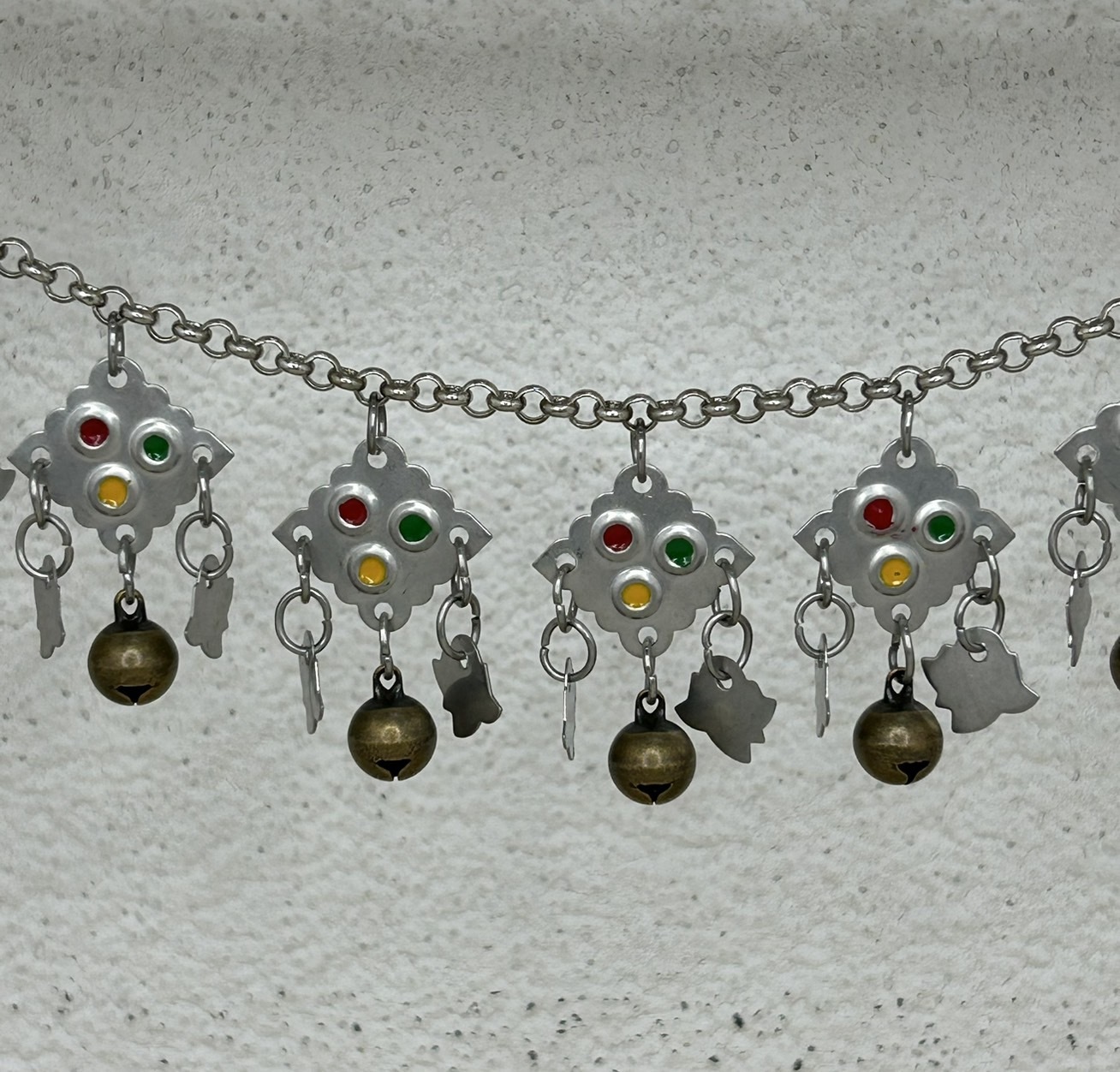 H11-紅黃綠單層鈴鐺鏈條186cm