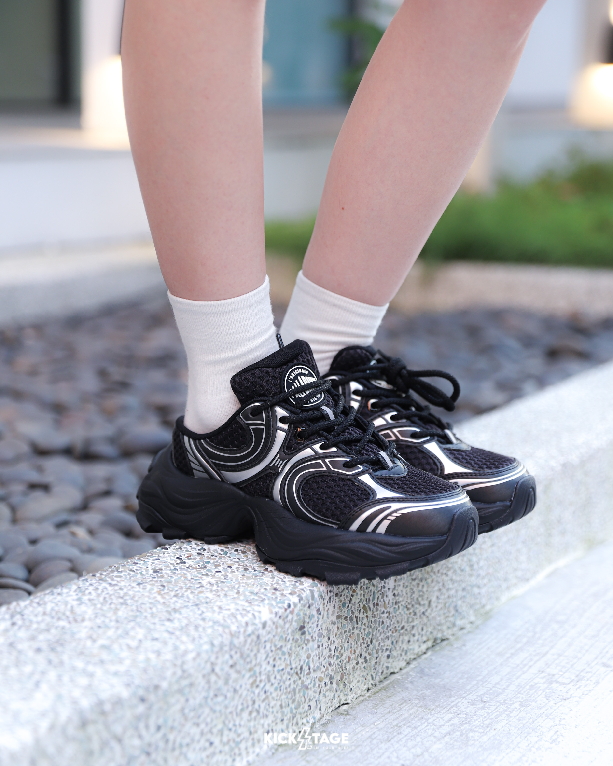 女鞋 PALLADIUM PALLABLOOM CK SLP W 黑銀 灰銀 厚底 潮流 休閒 半拖 老爹鞋【99406】