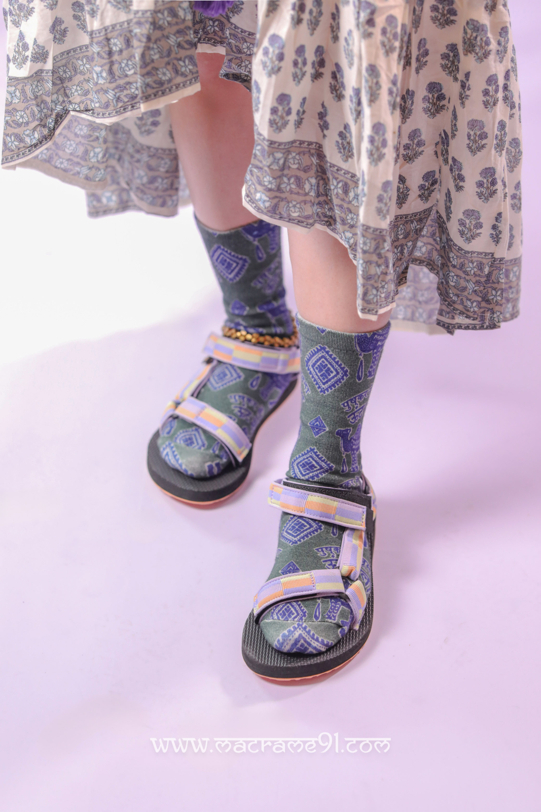 Teva Women's W Original Universal 涼鞋- 復古格子淡紫色 1003987 / RBPLL (1113)