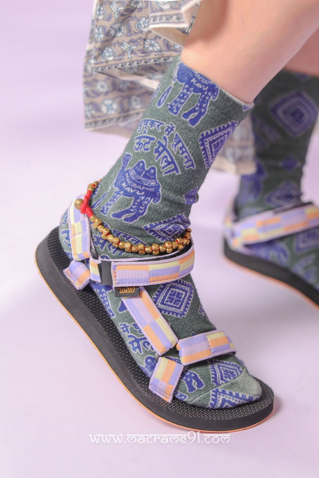 Teva Women's W Original Universal 涼鞋- 復古格子淡紫色 1003987 / RBPLL (1113)