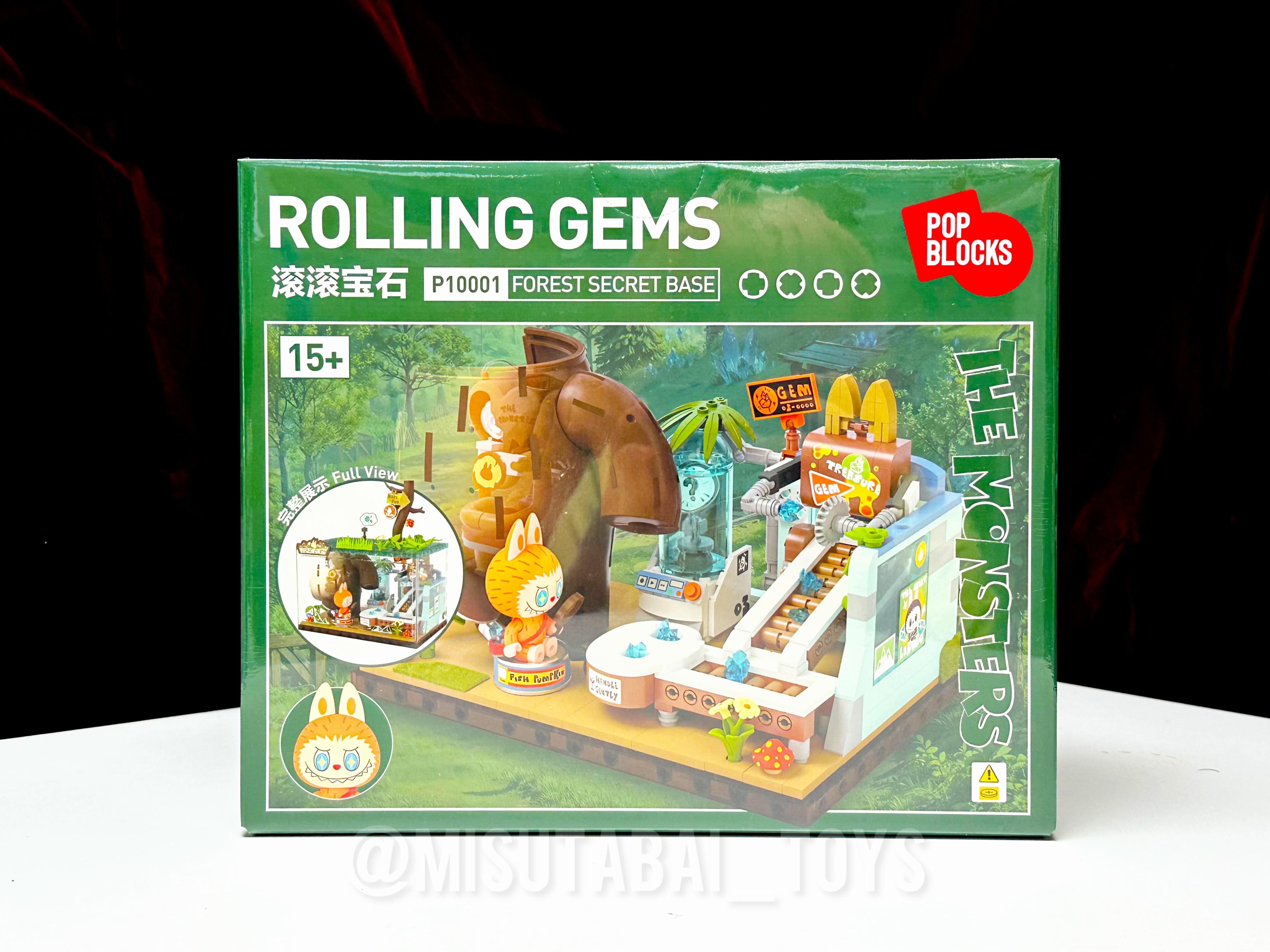 Labubu The Monster 森林秘密基地系列拼搭積木套裝: P10001 滾滾寶石