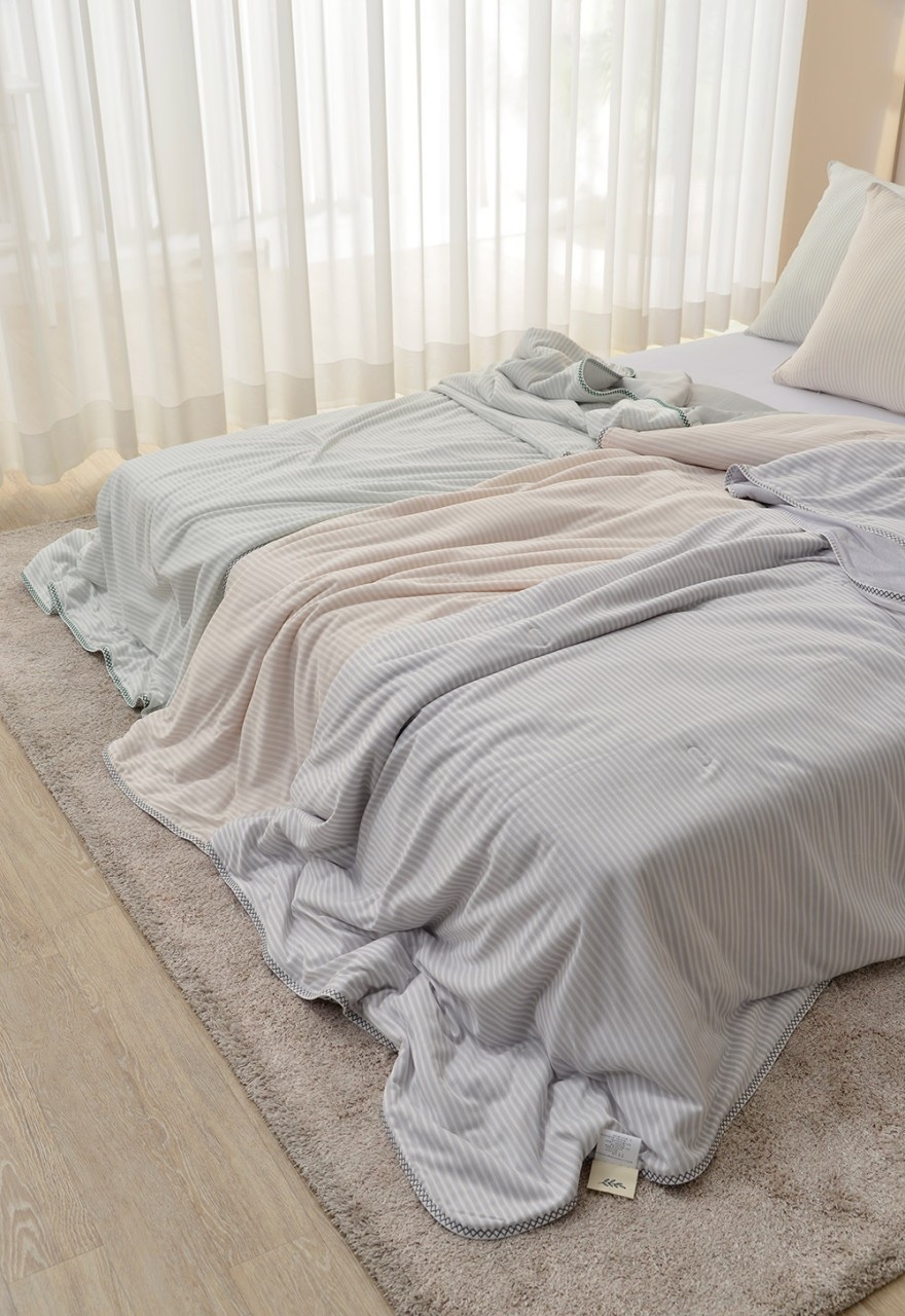 經典收編橫條紋涼被
