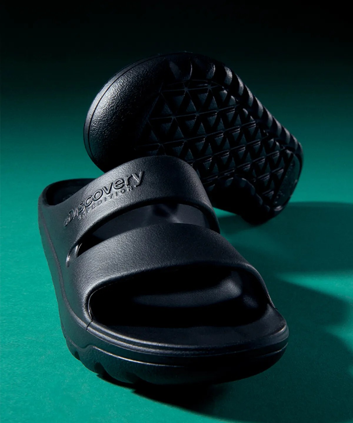 【OWN】Discovery EXPEDITION Korea 涼拖鞋 韓國限定 EVA 全防水 舒適軟底 DX底 不分男女 雙槓 黑色 Black