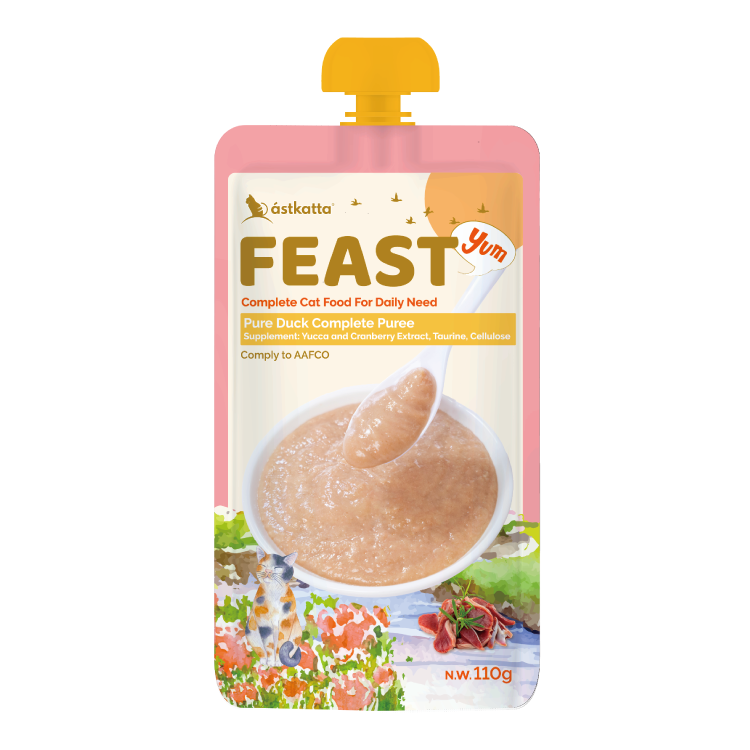 Astkatta Feast 鮮肉泥主食包 - 純鴨肉 110g (任選4件$138)