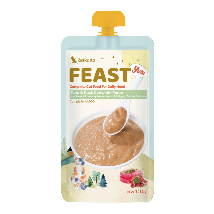 Astkatta Feast 鮮肉泥主食包 - 吞拿鴨肉 110g (任選4件$138)