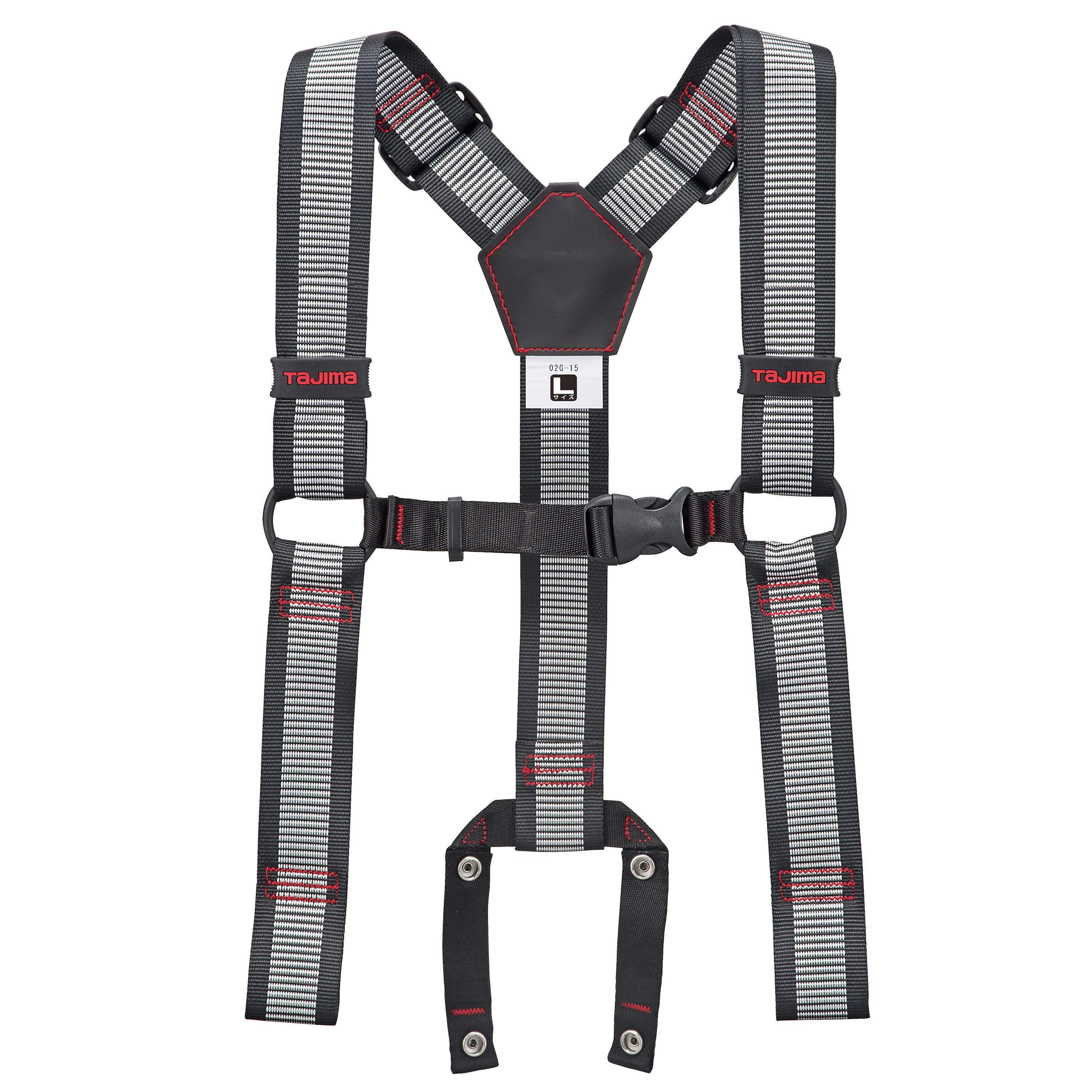 TAJIMA背負式工作吊帶  L  點點白YPLL-LWH