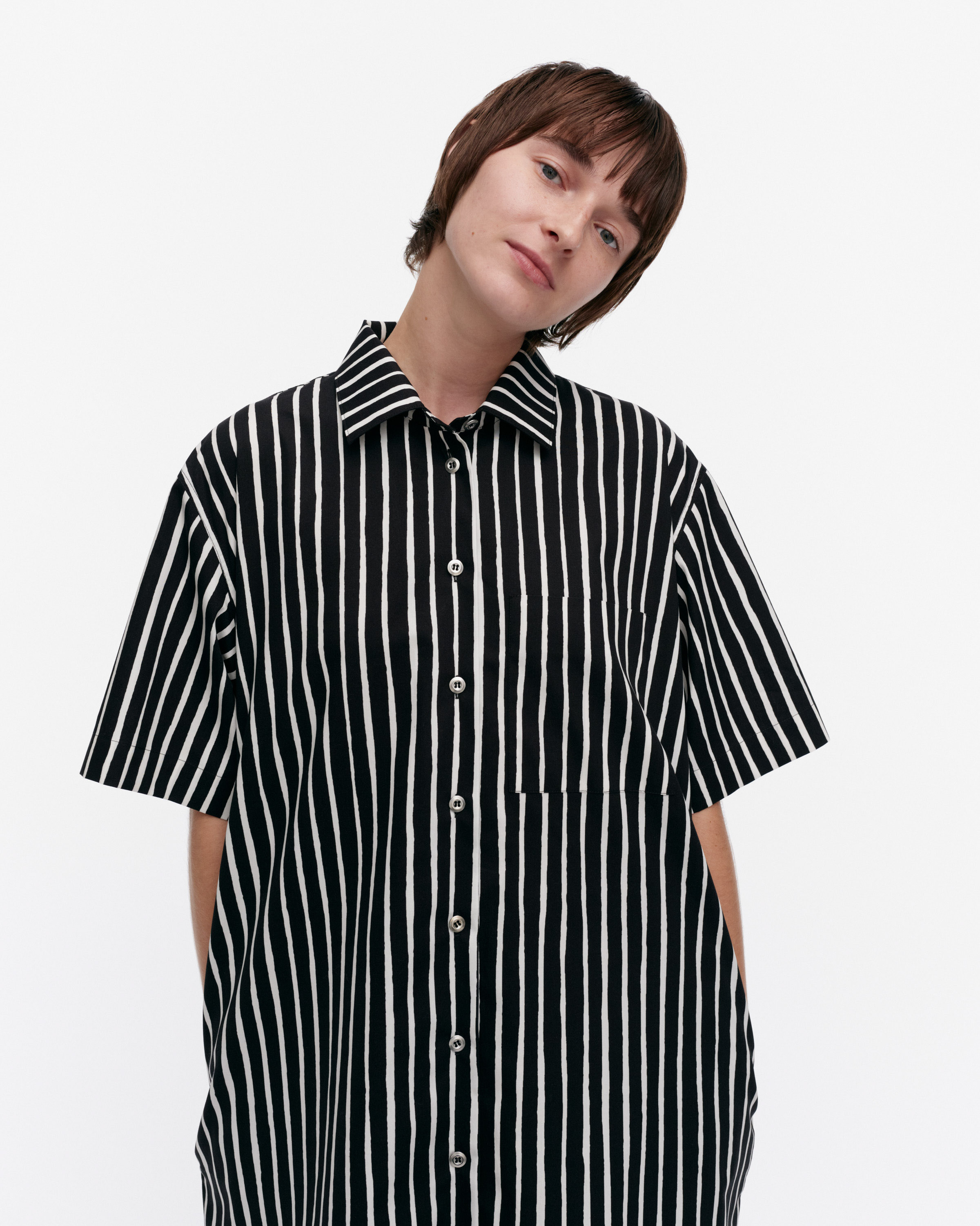 Jokapoika dress 條紋襯衫洋裝