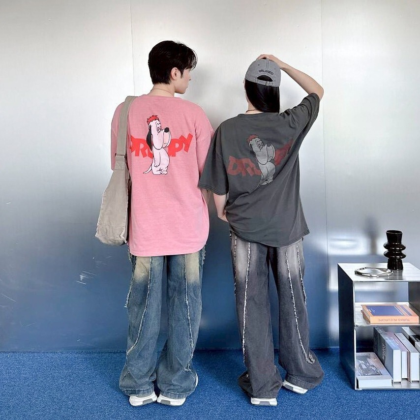 自訂款 厭世狗印花短T im80925