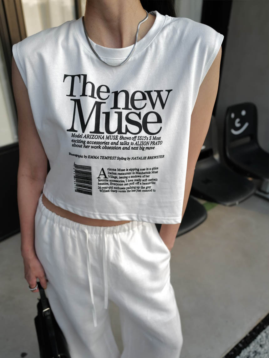 美式字母背心*3色