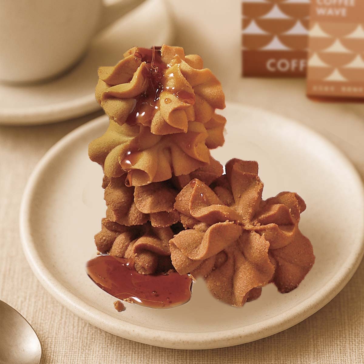 浪花曲奇（慢磨咖啡／焦糖海鹽）【午茶點心/伴手禮盒/咖啡/焦糖海鹽】