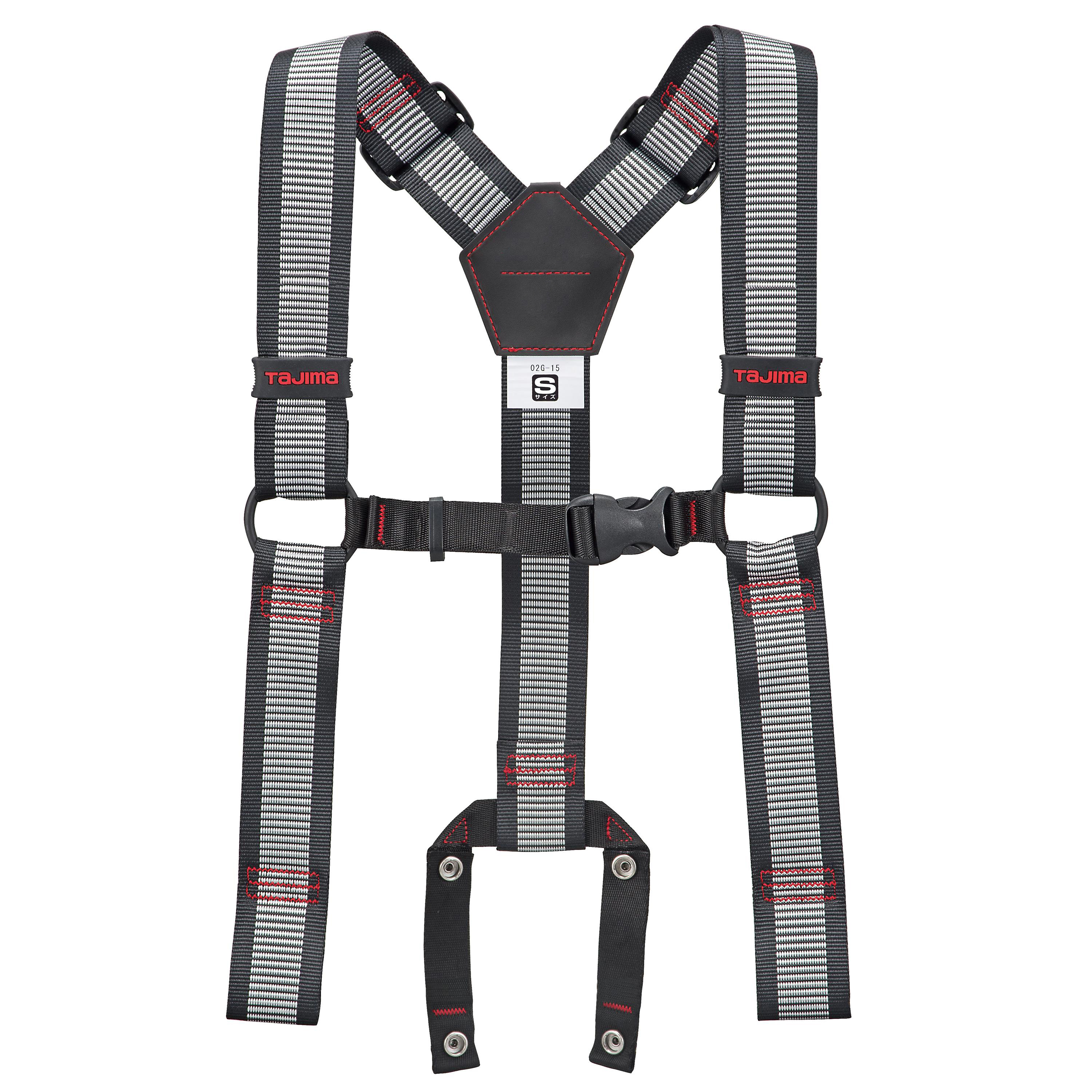 TAJIMA背負式工作吊帶 S 點點白YPLS-LWH