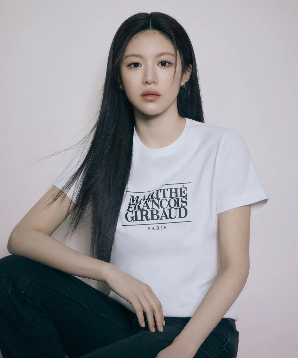 【OWN】MARITHÉ FRANÇOIS GIRBAUD 短袖上衣 女生 短版 MFG 韓國 流行品牌 深藍色 白色