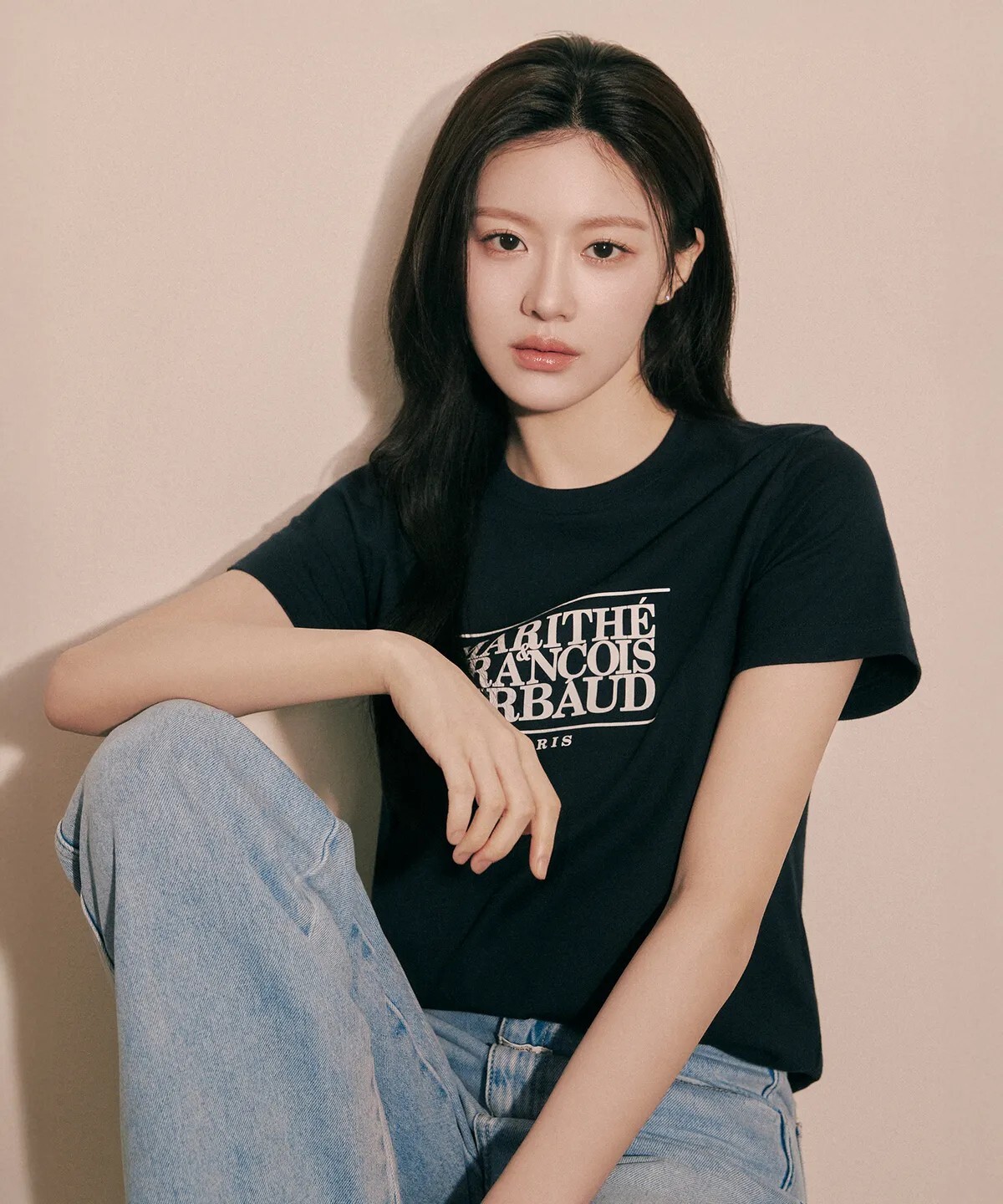 【OWN】MARITHÉ FRANÇOIS GIRBAUD 短袖上衣 女生 短版 MFG 韓國 流行品牌 深藍色 白色