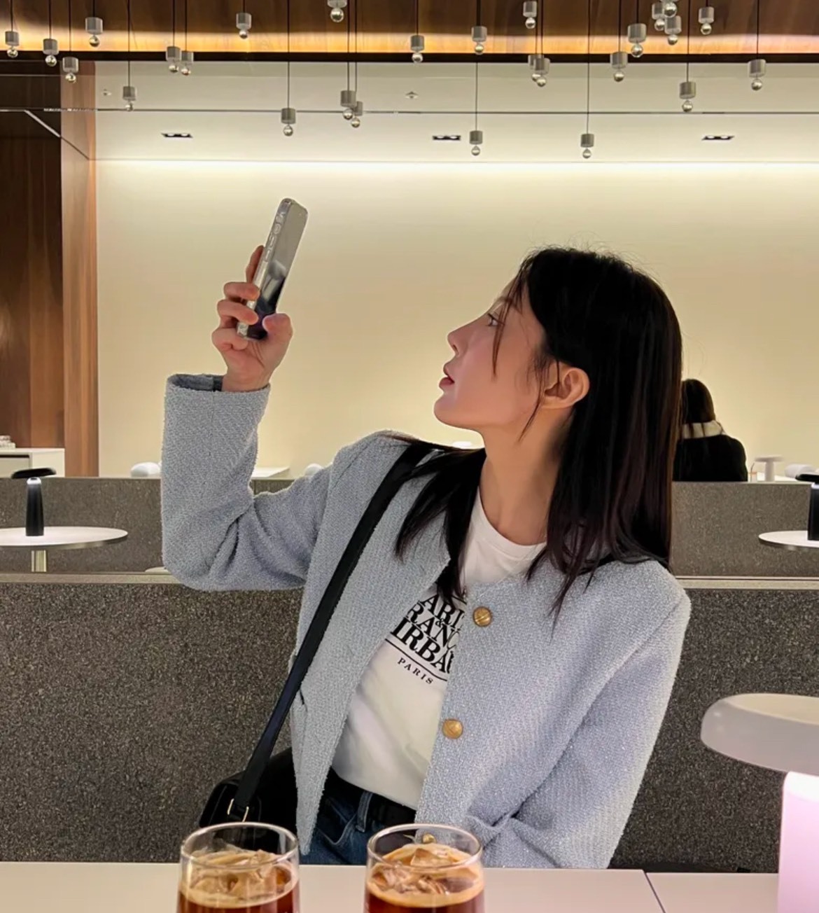 【OWN】MARITHÉ FRANÇOIS GIRBAUD 短袖上衣 女生 短版 MFG 韓國 流行品牌 深藍色 白色