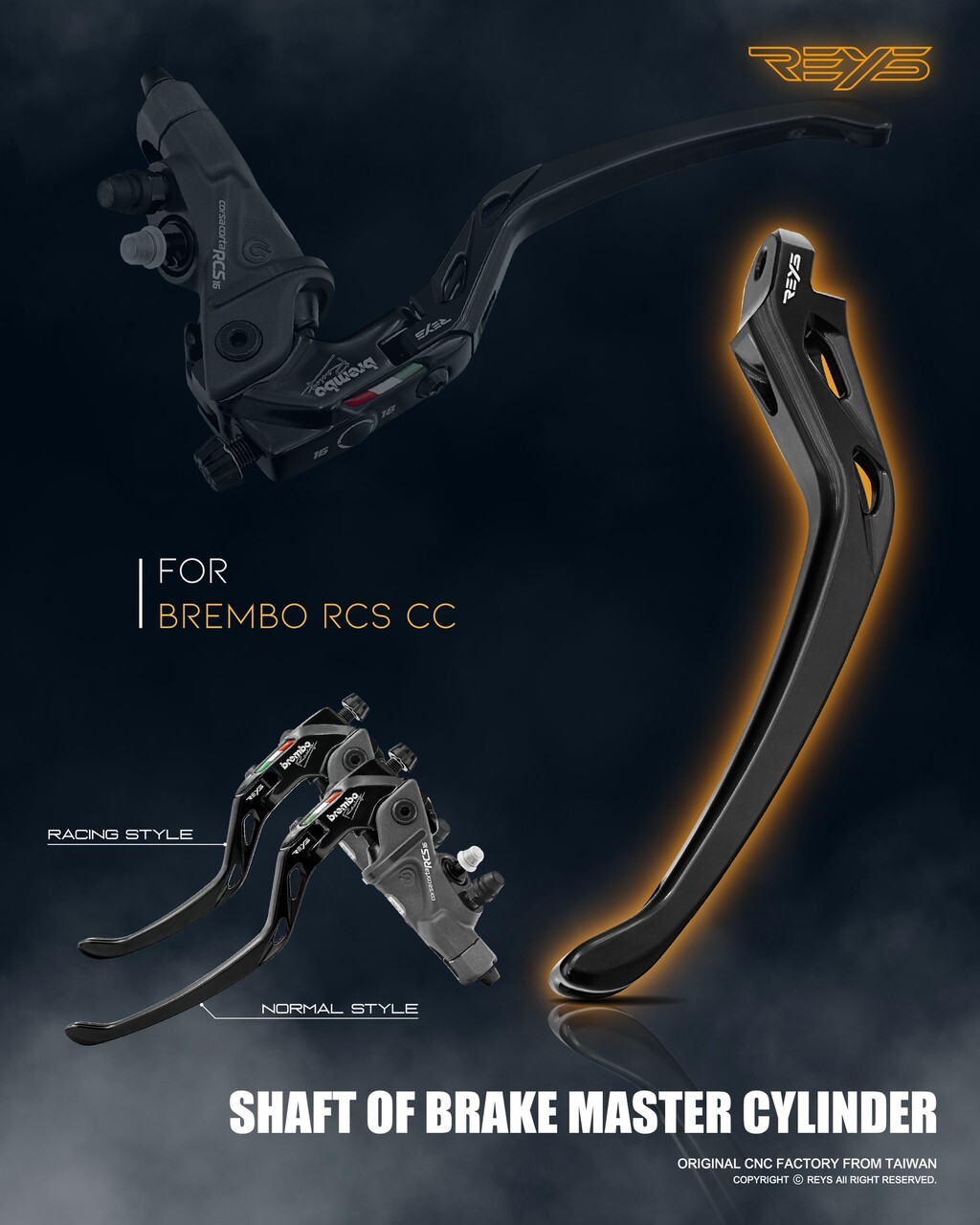 【REYS】brembo總泵專用尾段 長版/短版