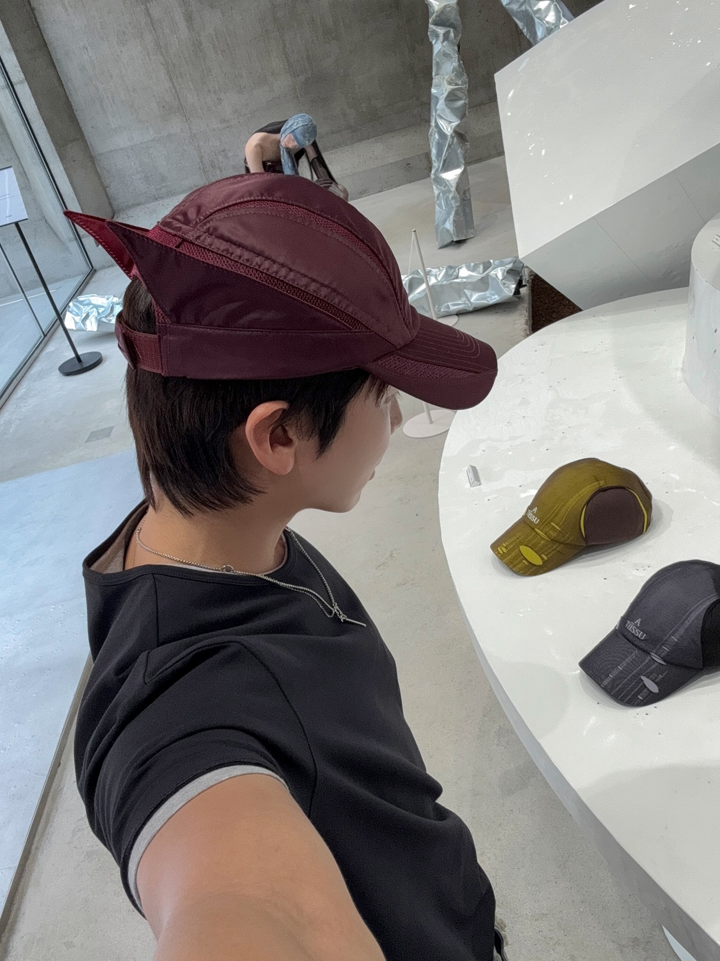 ATTISSU WING CAP アティス ウィング キャップ BLACK ATiiSSU Wing Cap