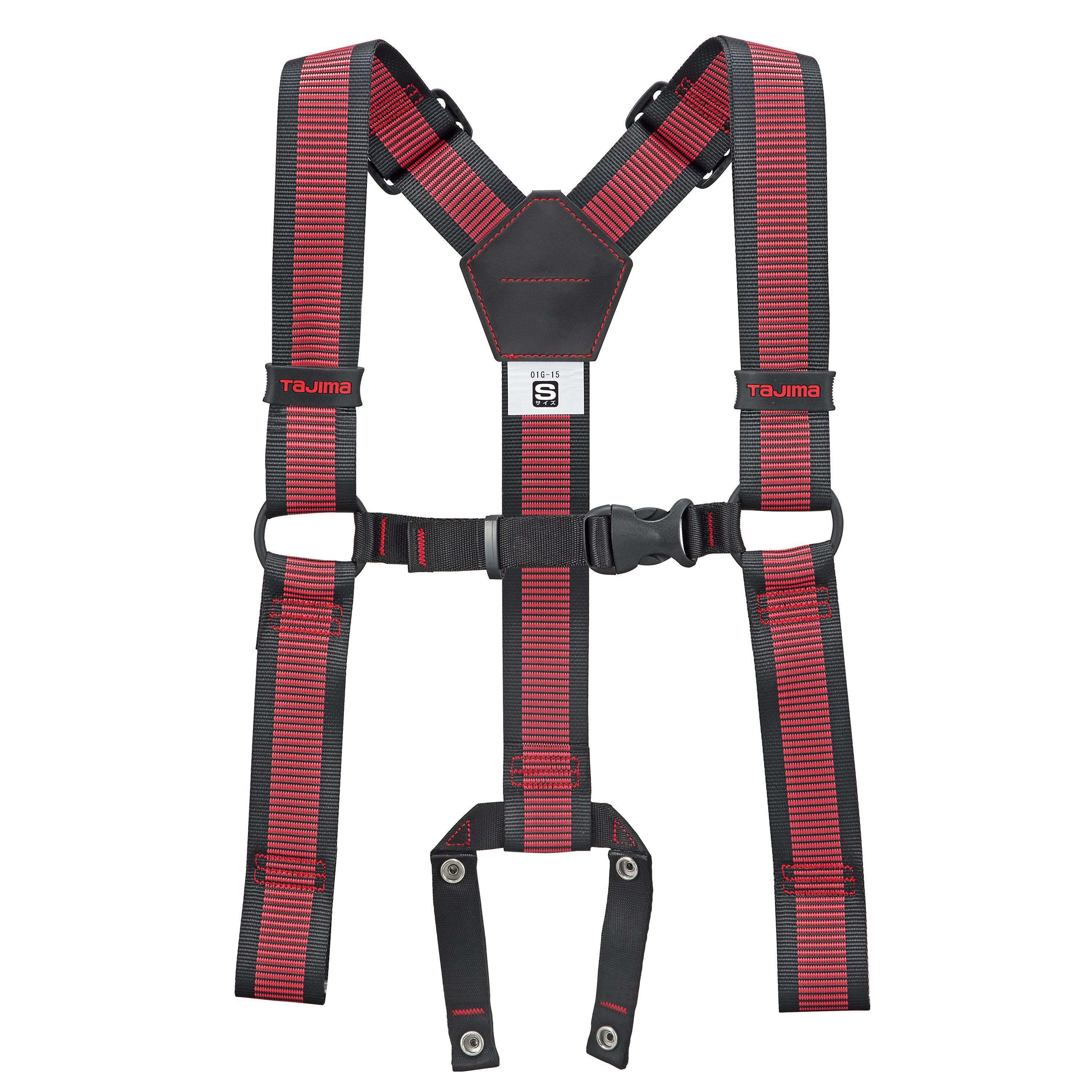 TAJIMA背負式工作吊帶 S 點點紅YPLS-LRE