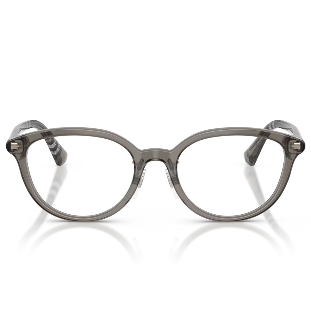 【BURBERRY】B2435-D 4160-50mm 圓框經典格紋光學眼鏡♣