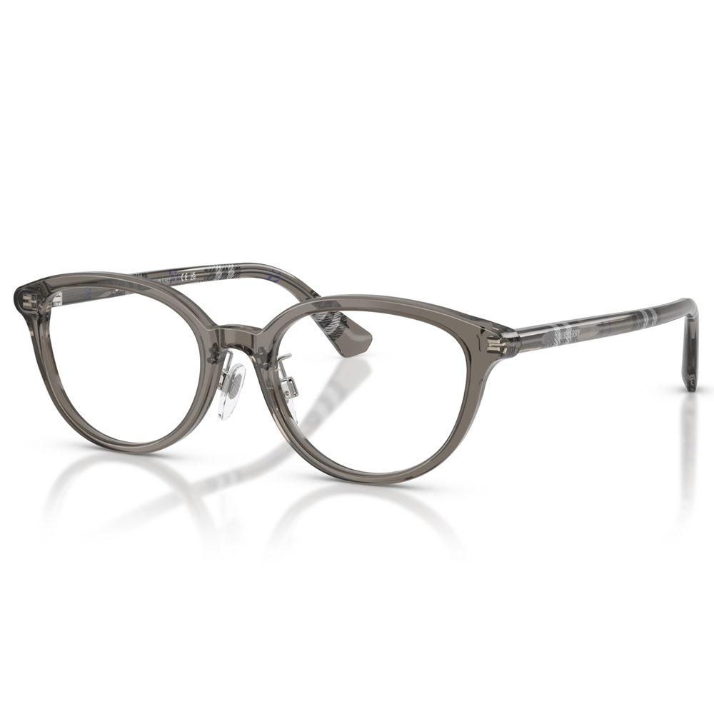 【BURBERRY】B2435-D 4160-50mm 圓框經典格紋光學眼鏡♣